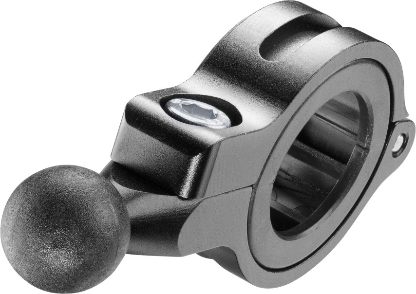 Hliníkový úchyt na řídítka nebo zrcátko pro pouzdra Interphone s 17 mm kloubem