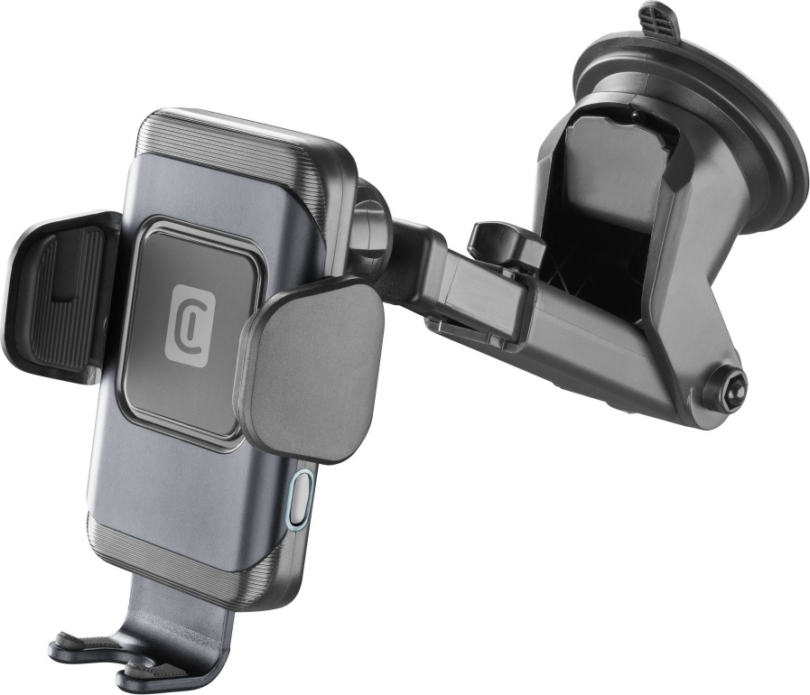 Univerzální držák do auta CellularLine Hug Air s bezdrátovým nabíjením, 10W, černý