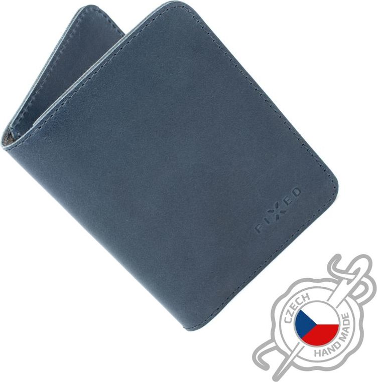 Kožená peněženka FIXED Wallet XL, modrá