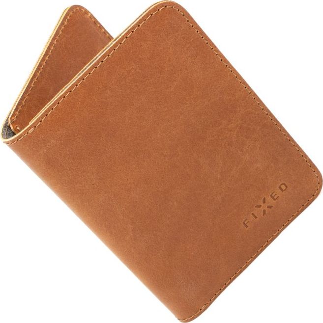Kožená peněženka FIXED Wallet XL, hnědá
