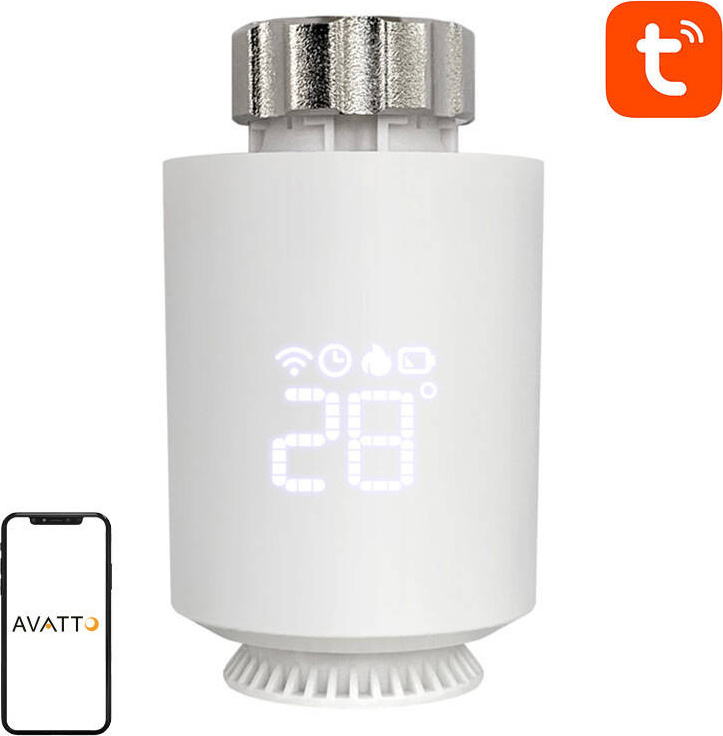 Chytrý termostatický radiátorový ventil Avatto TRV06 Zigbee 3.0 TUYA
