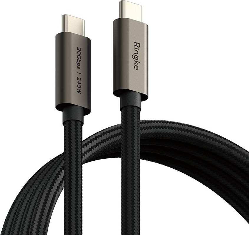 RINGKE USB 3.2 GEN 2X2 TYPE-C CABLE PD 240W 100CM BLACK