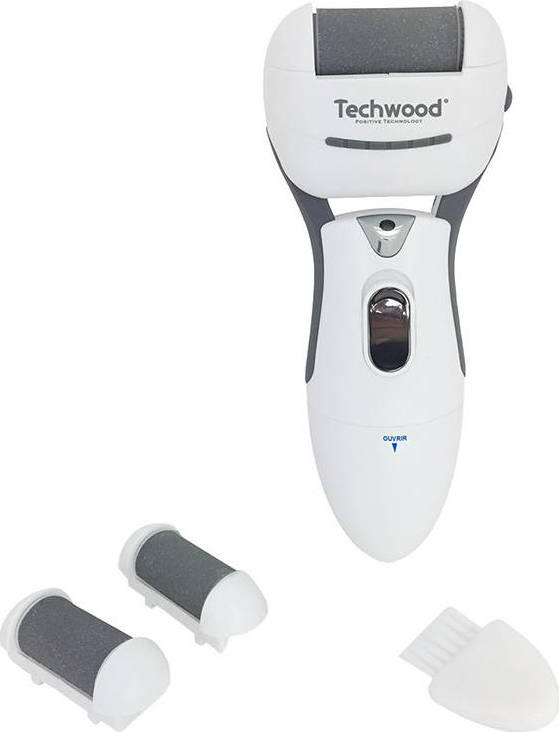 Elektrický pilník na chodidla Techwood (bílý a šedý)