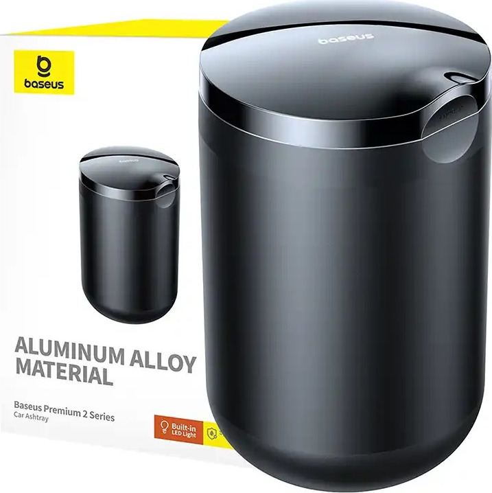Popelník do auta Baseus Premium 2 (černý)