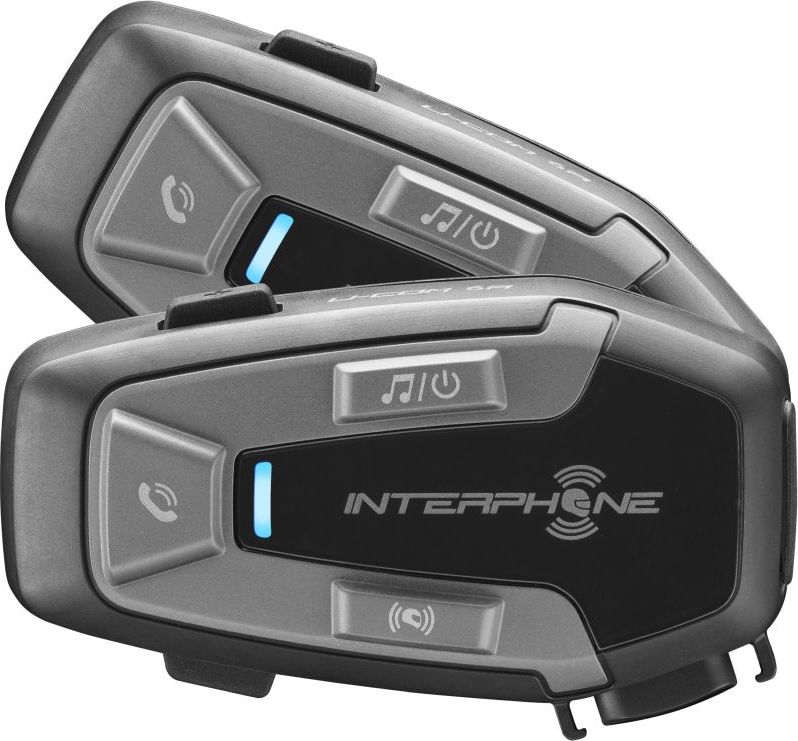Bluetooth headset pro uzavřené a otevřené přilby Interphone U-COM6R, Twin Pack