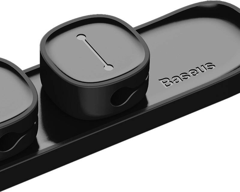 Baseus Peas Magnetický organizér kabelů - černá