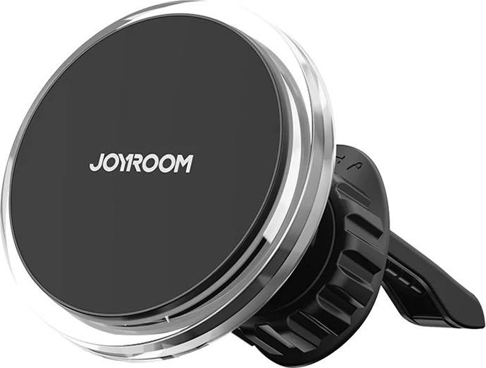 Joyroom car phone holder with 15W Qi inductive charger (MagSafe compatible) for air vent, silver (JR-ZS291)