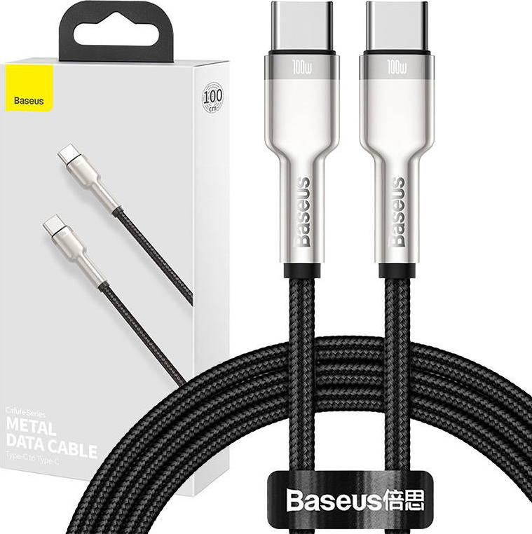 Baseus cable Cafule Metal PD USB-C - USB-C 1,0 m black 100W