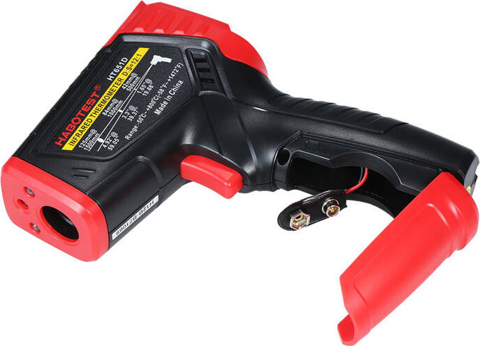 Digitální laserový pyrometr Habotest HT651D, měřič vlhkosti