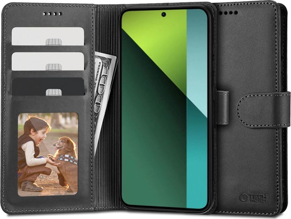 TECH-PROTECT WALLET XIAOMI REDMI NOTE 13 PRO 5G / POCO X6 5G BLACK