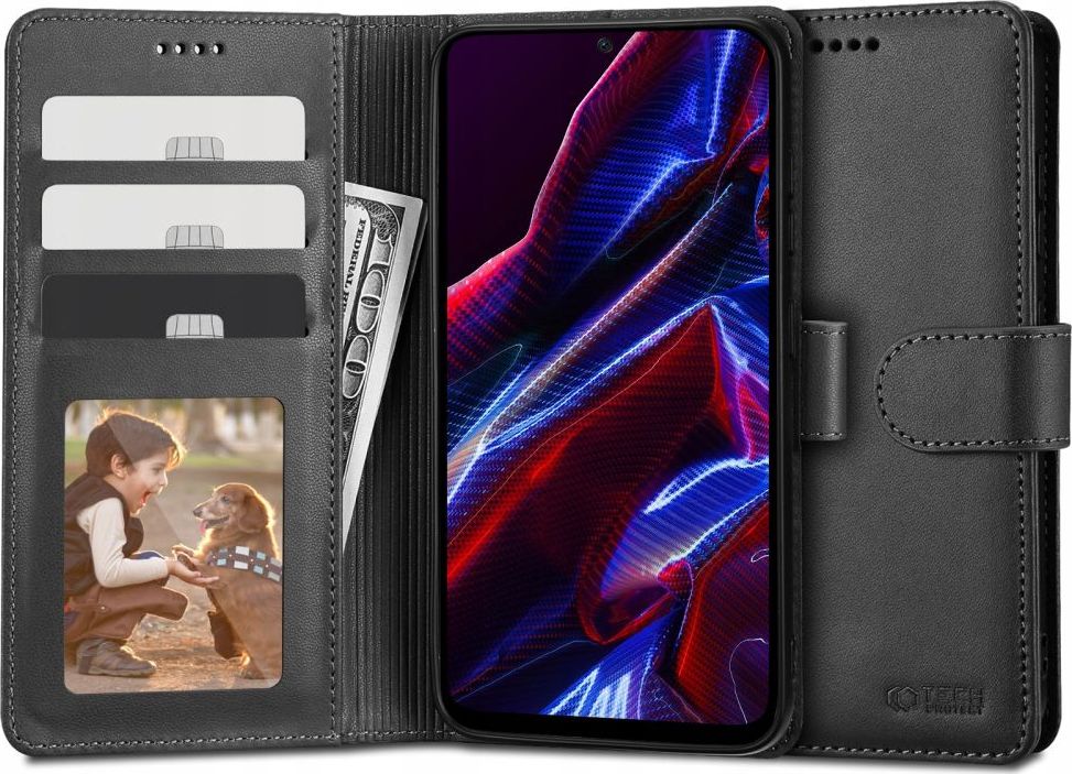 TECH-PROTECT WALLET XIAOMI REDMI NOTE 12 5G / POCO X5 5G BLACK