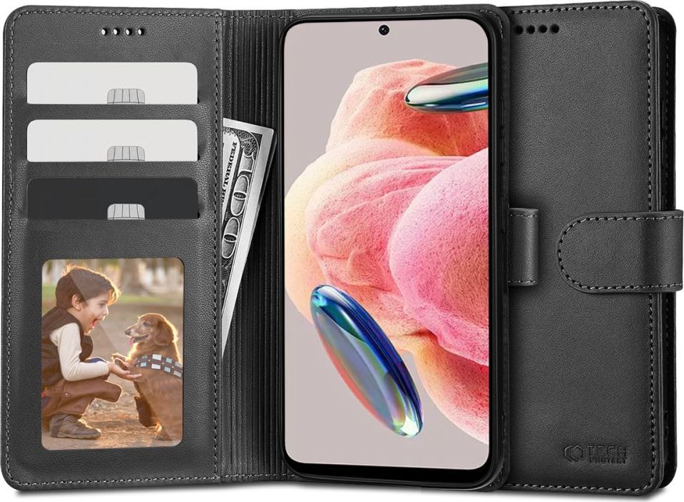 TECH-PROTECT WALLET XIAOMI REDMI NOTE 12 4G / LTE BLACK