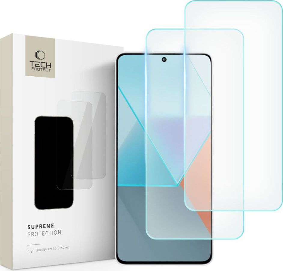 Tvrzené sklo 2x TECH-PROTECT SUPREME XIAOMI REDMI NOTE 13 / 13 PRO / 4G / 5G CLEAR