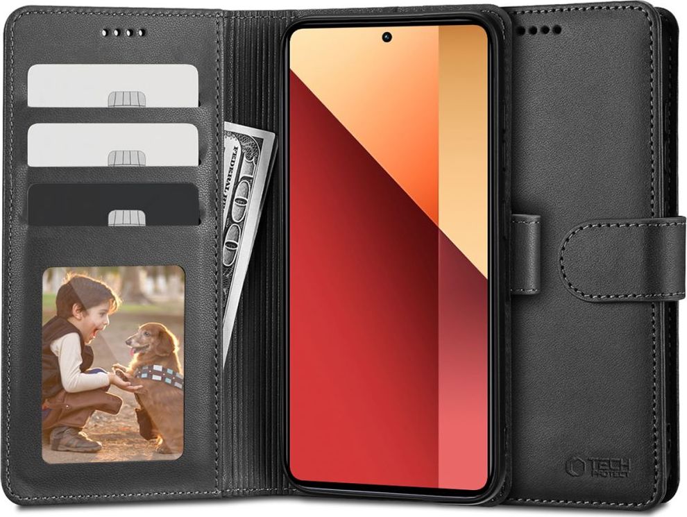 TECH-PROTECT WALLET XIAOMI REDMI NOTE 13 PRO 4G / LTE / POCO M6 PRO 4G / LTE BLACK