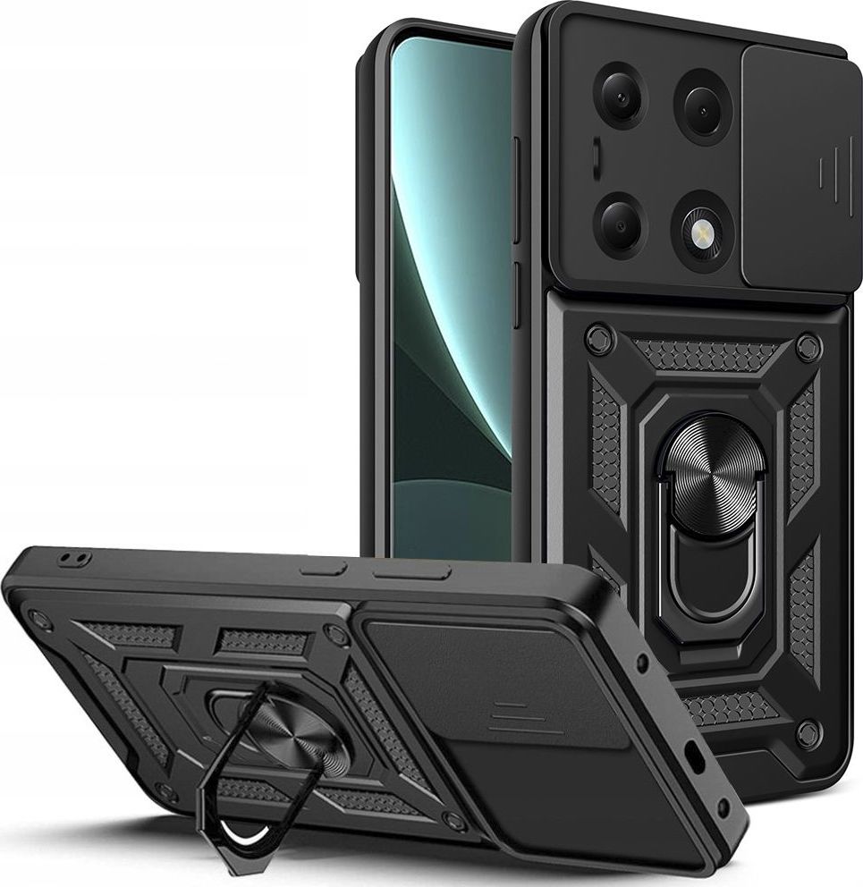 TECH-PROTECT CAMSHIELD PRO XIAOMI REDMI NOTE 13 PRO 4G / LTE / 14S / POCO M6 PRO 4G / LTE BLACK