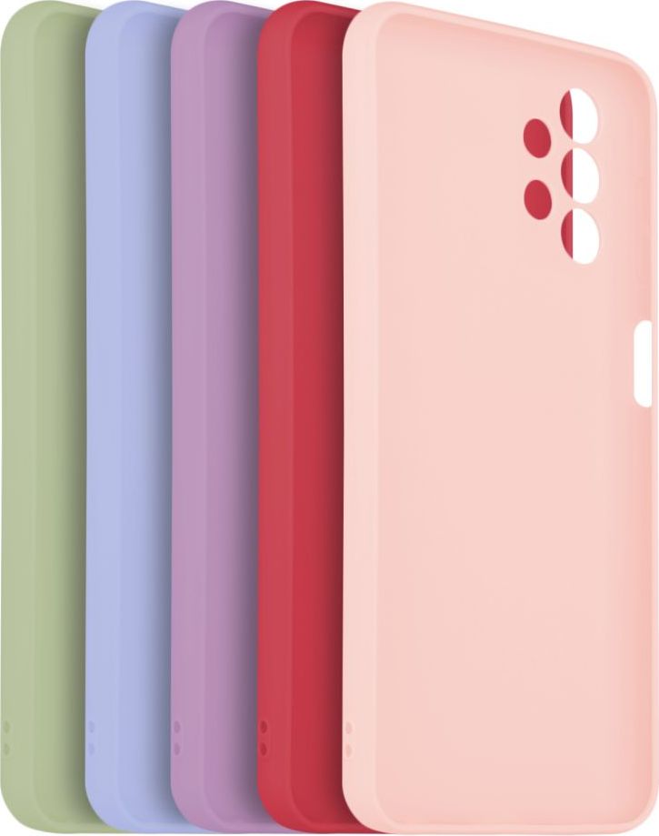 5x set pogumovaných krytů FIXED Story pro Samsung Galaxy A13, v různých barvách, variace 2