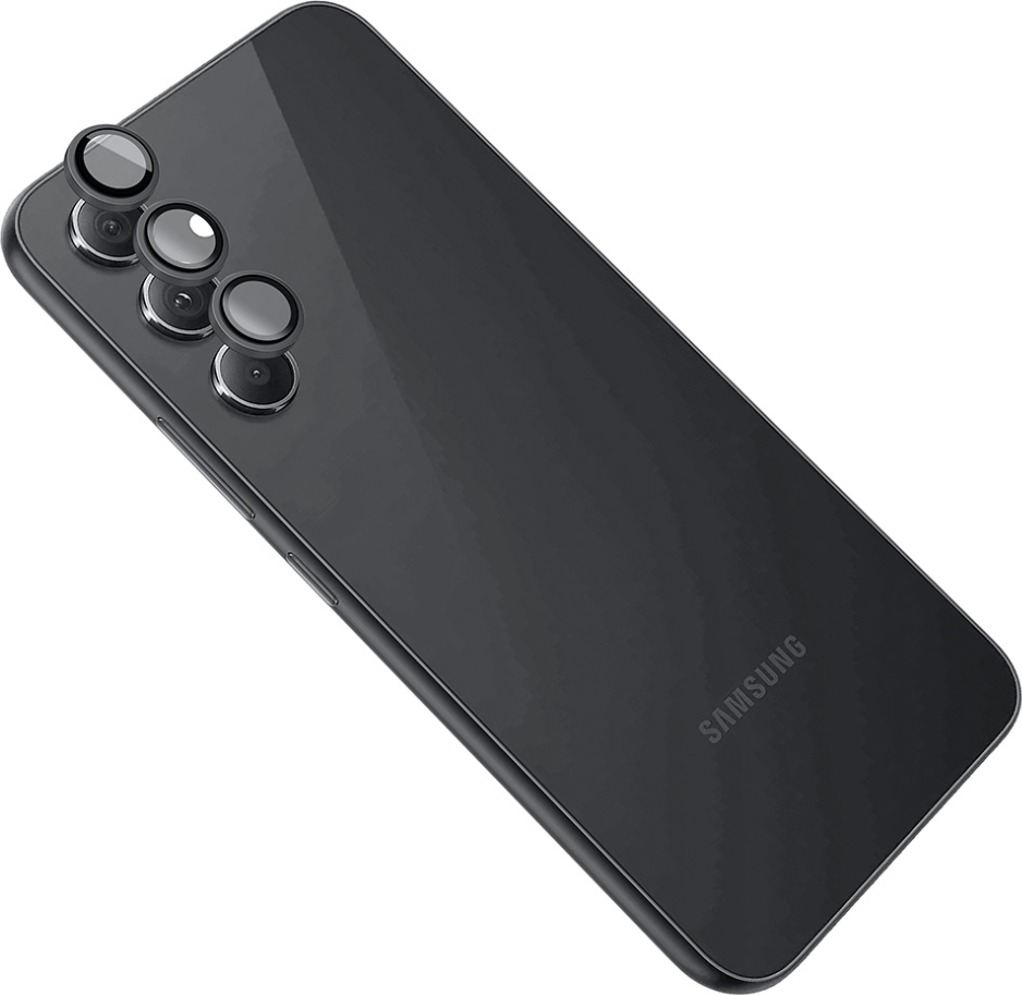 Ochranná skla čoček fotoaparátů FIXED Camera Glass pro Samsung Galaxy A54 5G, černá
