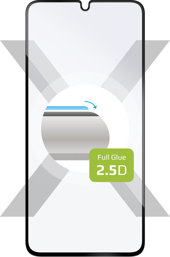 Ochranné tvrzené sklo FIXED Full-Cover pro Samsung Galaxy A34 5G, černé