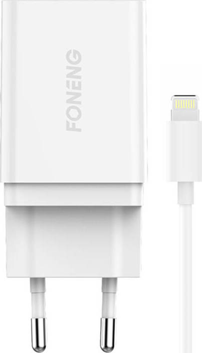 Rychlá nabíječka Foneng K300 1x USB 3A+ kabel USB Lightning pro iPhone