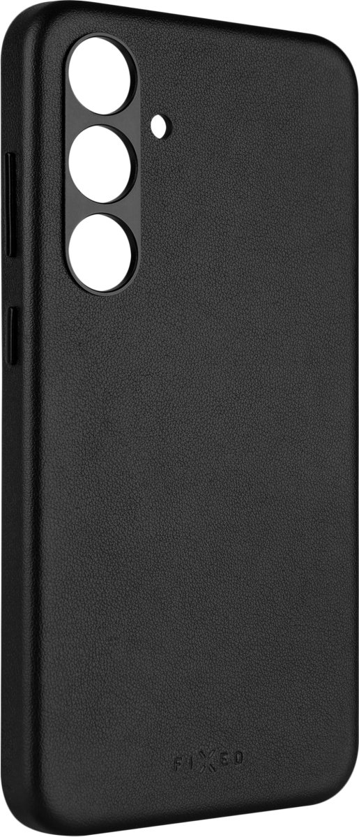 Kožený zadní kryt FIXED MagLeather s podporou MagSafe pro Samsung Galaxy S24+, černý