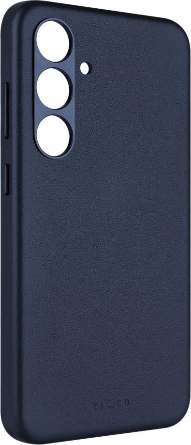 Kožený zadní kryt FIXED MagLeather s podporou MagSafe pro Samsung Galaxy S24+, modrý
