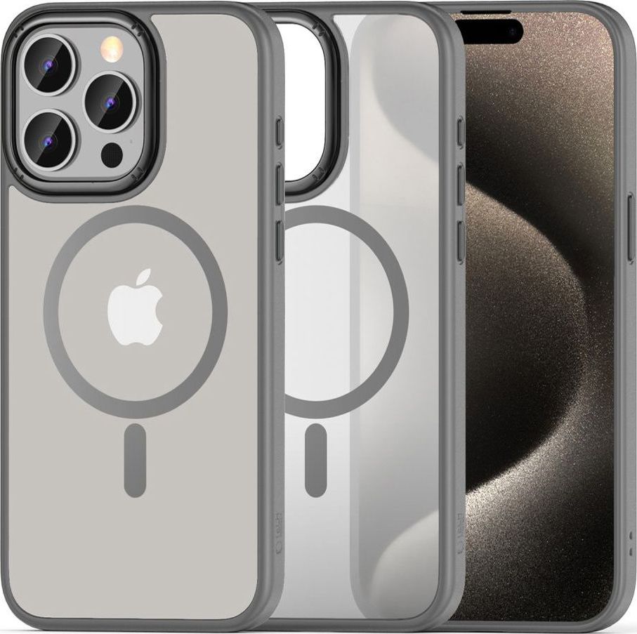 TECH-PROTECT MAGMAT ”2” MAGSAFE IPHONE 15 PRO MAX MATTE TITANIUM