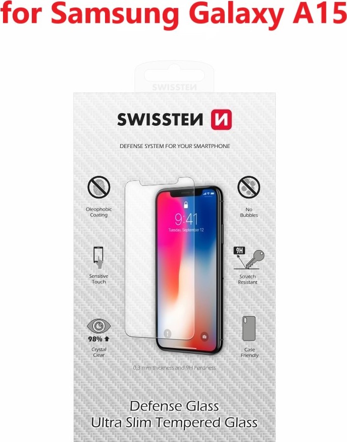 OCHRANNÉ TEMPEROVANÉ SKLO SWISSTEN PRO SAMSUNG A155F GALAXY A15 / A15 5G RE 2,5D