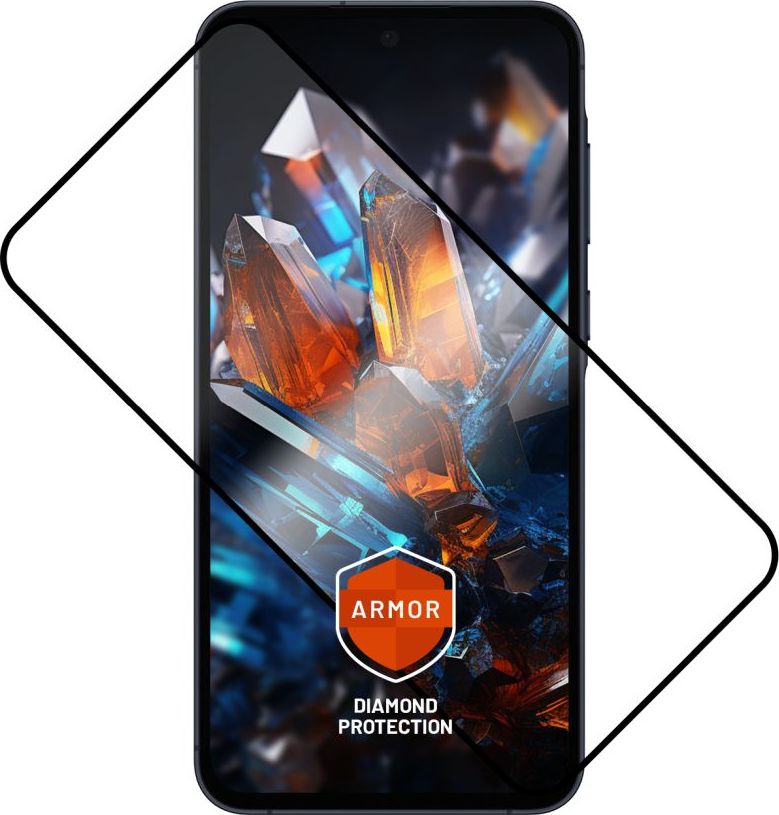 Prémiové ochranné tvrzené sklo FIXED Armor s aplikátorem pro Samsung Galaxy A55 5G, černé