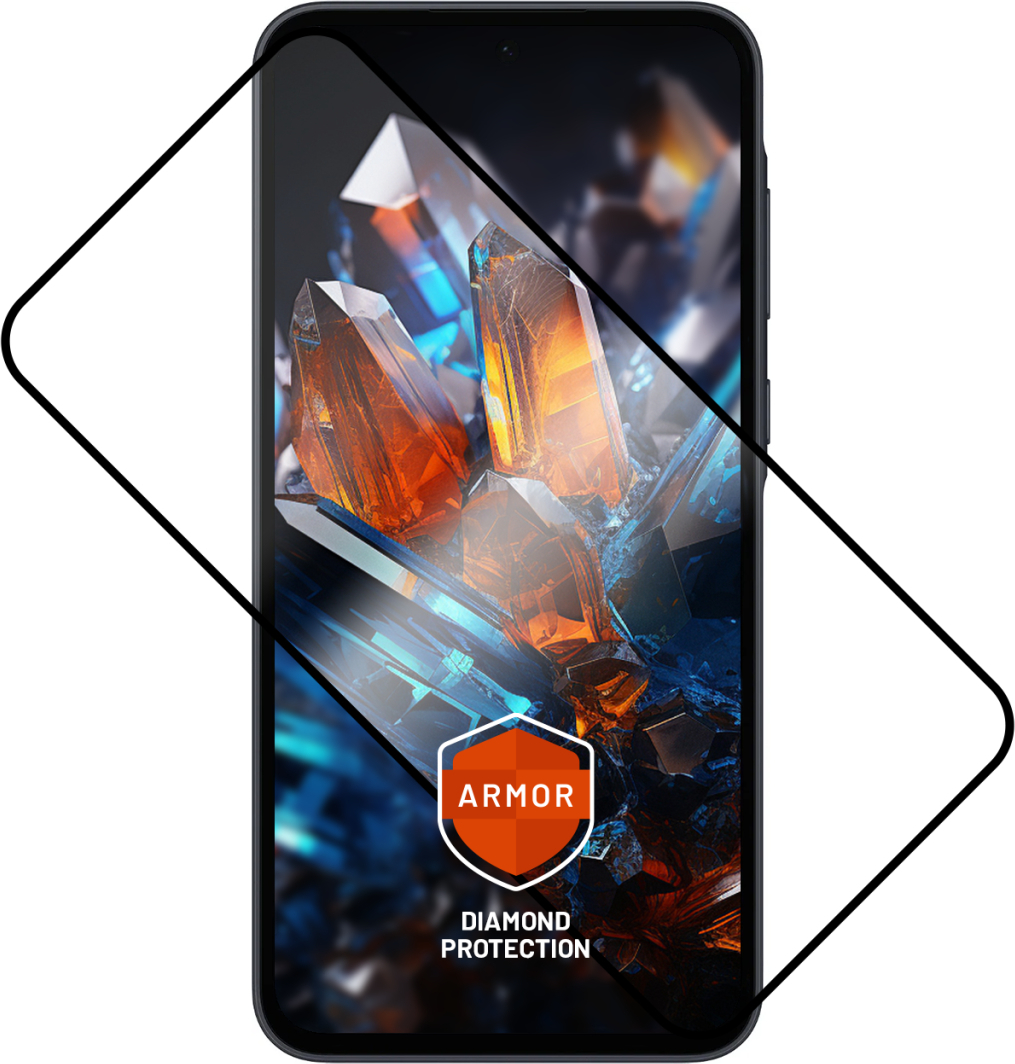 Prémiové ochranné tvrzené sklo FIXED Armor s aplikátorem pro Samsung Galaxy A35 5G, černé