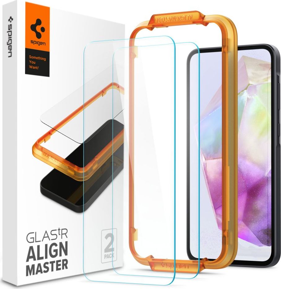 Tvrzené sklo SPIGEN ALM GLAS.TR 2-PACK GALAXY A35 5G CLEAR