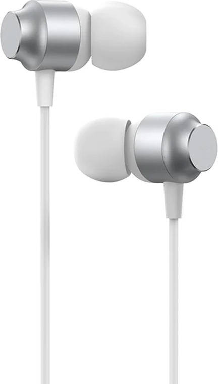 Kabelová sluchátka Joyroom JR-EC06 s konektorem USB-C (stříbrná)