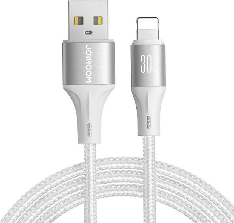 Kabel Joyroom Light-Speed USB na Lightning SA25-AL3, 3A, 1,2 m (bílý)