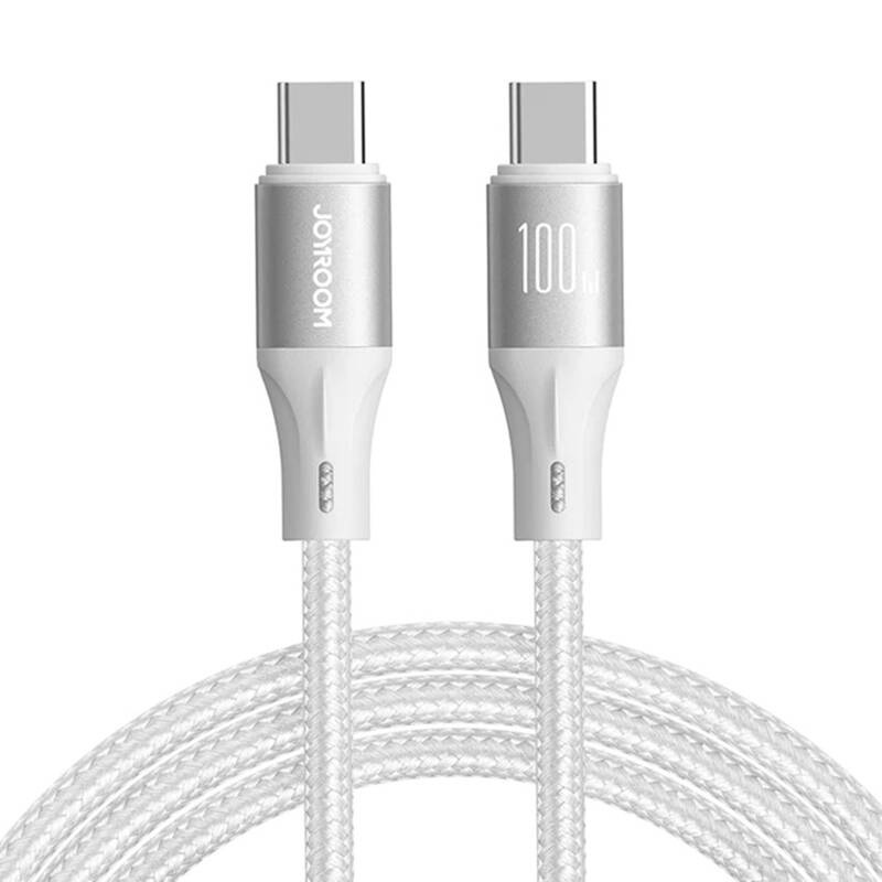 Kabel Joyroom Light-Speed USB-C na USB-C SA25-CC5, 100 W, 2 m (bílý)