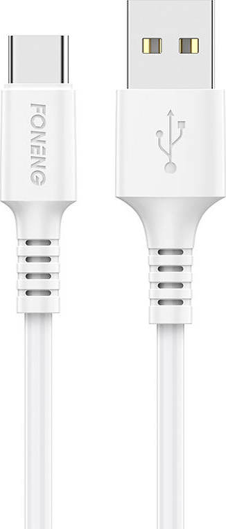Kabel USB na USB C Foneng, x85 3A Quick Charge, 1 m (bílý)