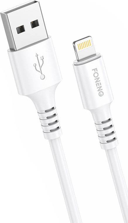 Kabel USB na Lightning Foneng, x85 iPhone 3A Quick Charge, 1 m (bílý)