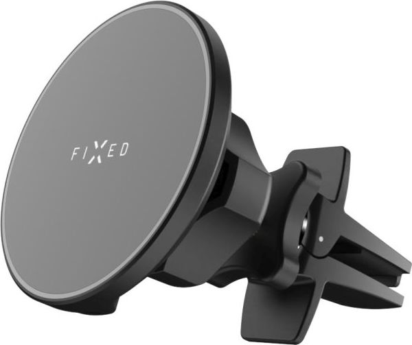 Držák s bezdrátovým nabíjením FIXED MagRound s podporou uchycení MagSafe, 15W, černý