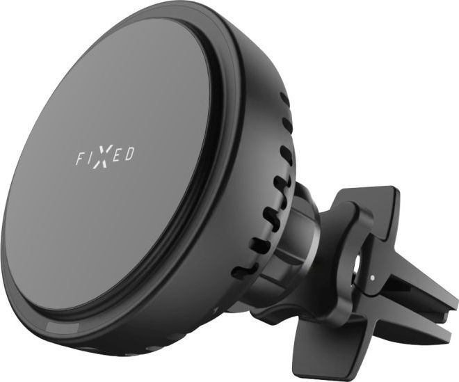 Držák s bezdrátovým nabíjením a aktivním chlazením FIXED MagCool s podporou uchycení MagSafe, 15W, černý