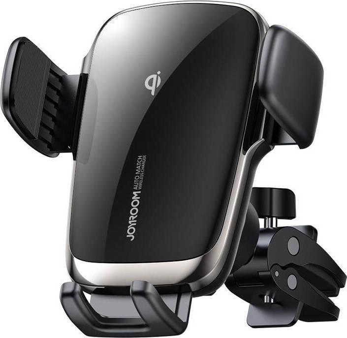 Joyroom JR-ZS248 Elektrický bezdotykový držák telefonu do ventilace do auta s indukční bezdrátovou nabíječkou Qi (černý)