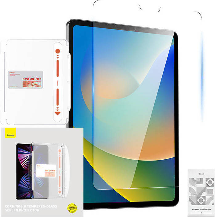 Tvrzené sklo Baseus Screen Protector s instalační sadou pro iPad 10,2" (2019/2020/2021)/Pad Air3 10,5"