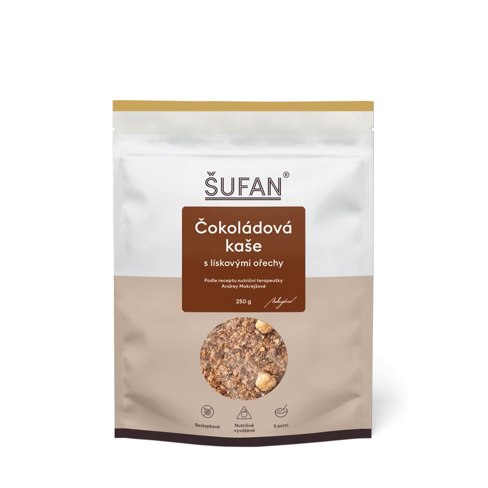 Čokoládová kaše s lískovými ořechy - Šufan - 250g