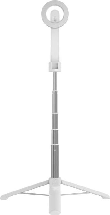 Selfie stick s tripodem FIXED MagSnap s podporou MagSafe a bezdrátovou spouští, bílý