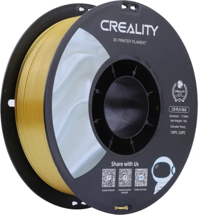 CR-Silk PLA Filament Creality pro 3D tiskárny (zlatá)