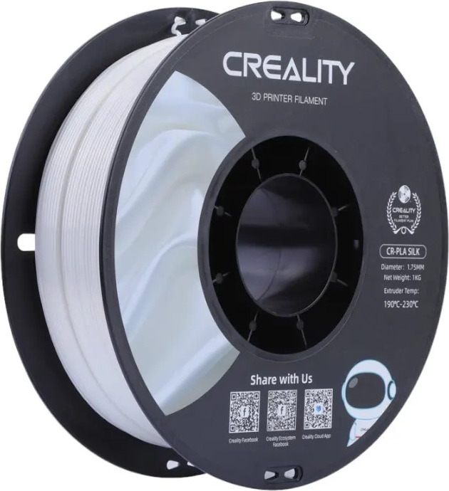CR-Silk PLA Filament Creality pro 3D tiskárny (bílá)