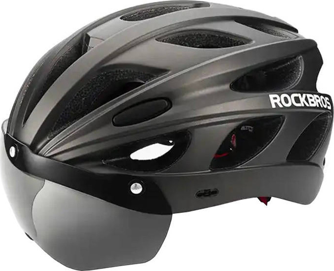 Cyklistická přilba s brýlemi Rockbros TT-16 (černá)