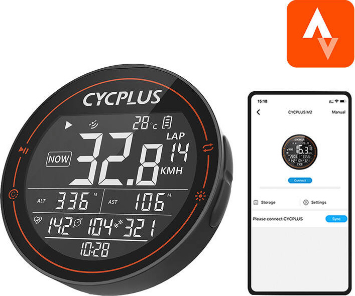 Cyklopočítač Cycplus M2 (podpora ANT+) s IPX6 certifikací
