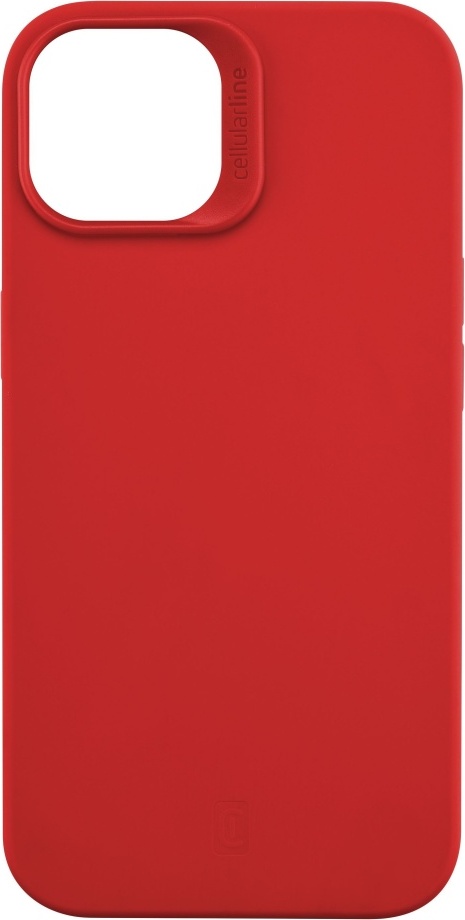 Ochranný silikonový kryt Cellularline Sensation pro Apple iPhone 14 Plus, červený