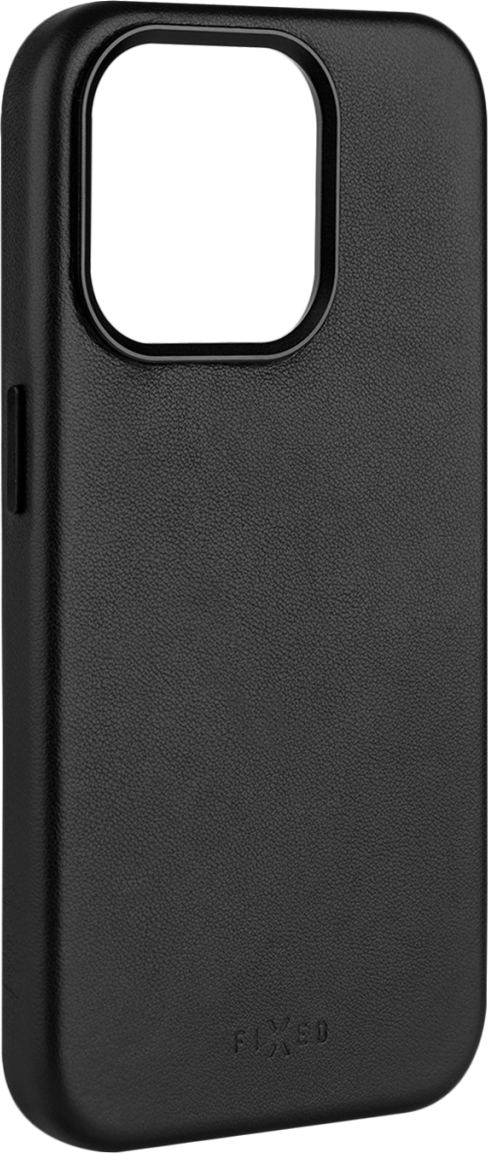Kožený zadní kryt FIXED MagLeather s podporou MagSafe pro Apple iPhone 15 Pro Max, černý