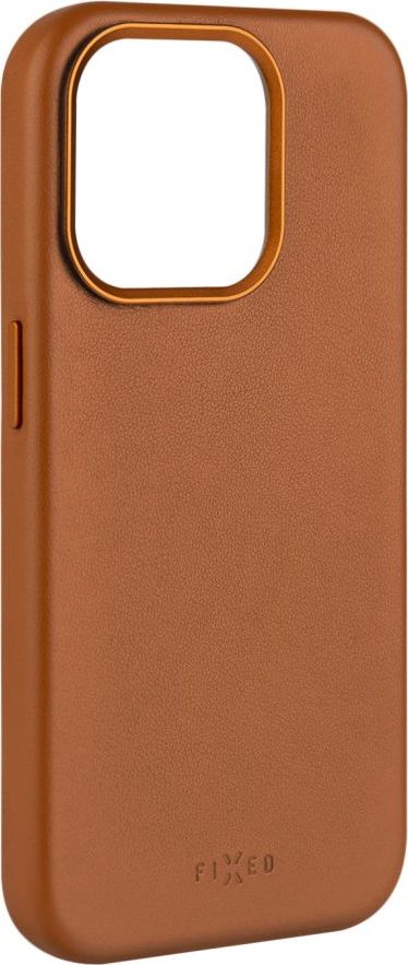 Kožený zadní kryt FIXED MagLeather s podporou MagSafe pro Apple iPhone 15 Pro Max, hnědý