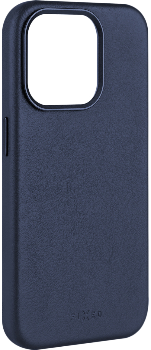 Kožený zadní kryt FIXED MagLeather s podporou MagSafe pro Apple iPhone 15 Pro Max, modrý