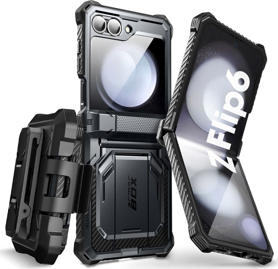 SUPCASE IBLSN ARMORBOX GALAXY Z FLIP 6 / 7 FE BLACK